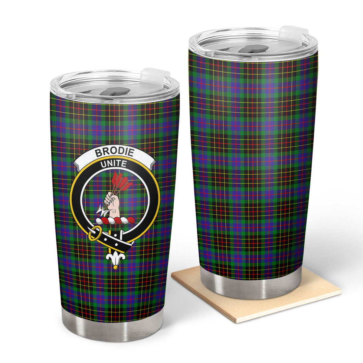 Brodie Hunting Modern Tartan Crest Tumbler