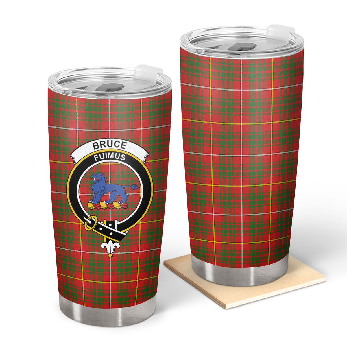 Bruce Modern Tartan Crest Tumbler