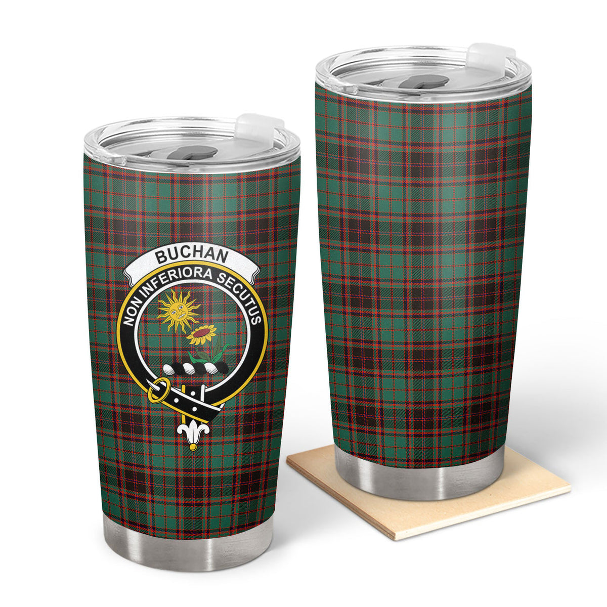 Buchan Ancient Tartan Crest Tumbler