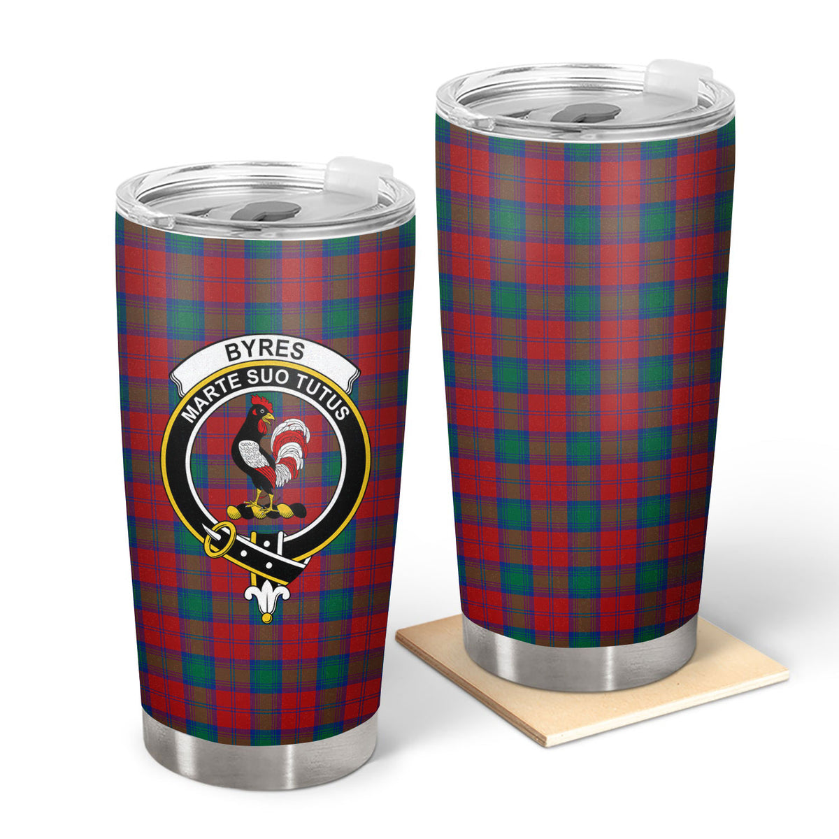 Byres Tartan Crest Tumbler