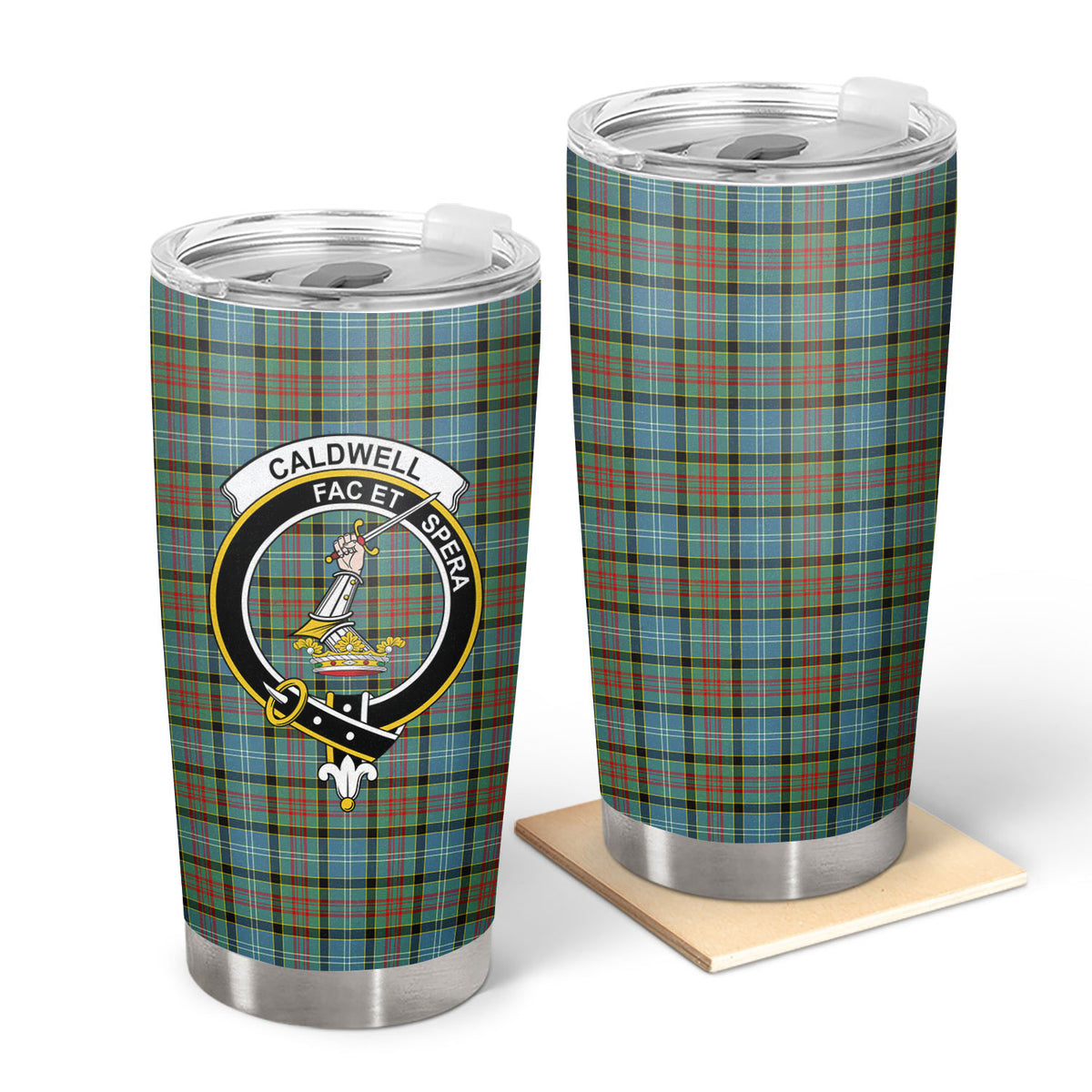 Caldwell Tartan Crest Tumbler