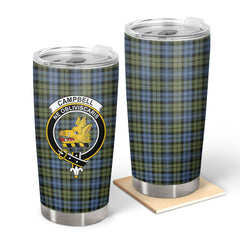 Campbell Faded Tartan Crest Tumbler