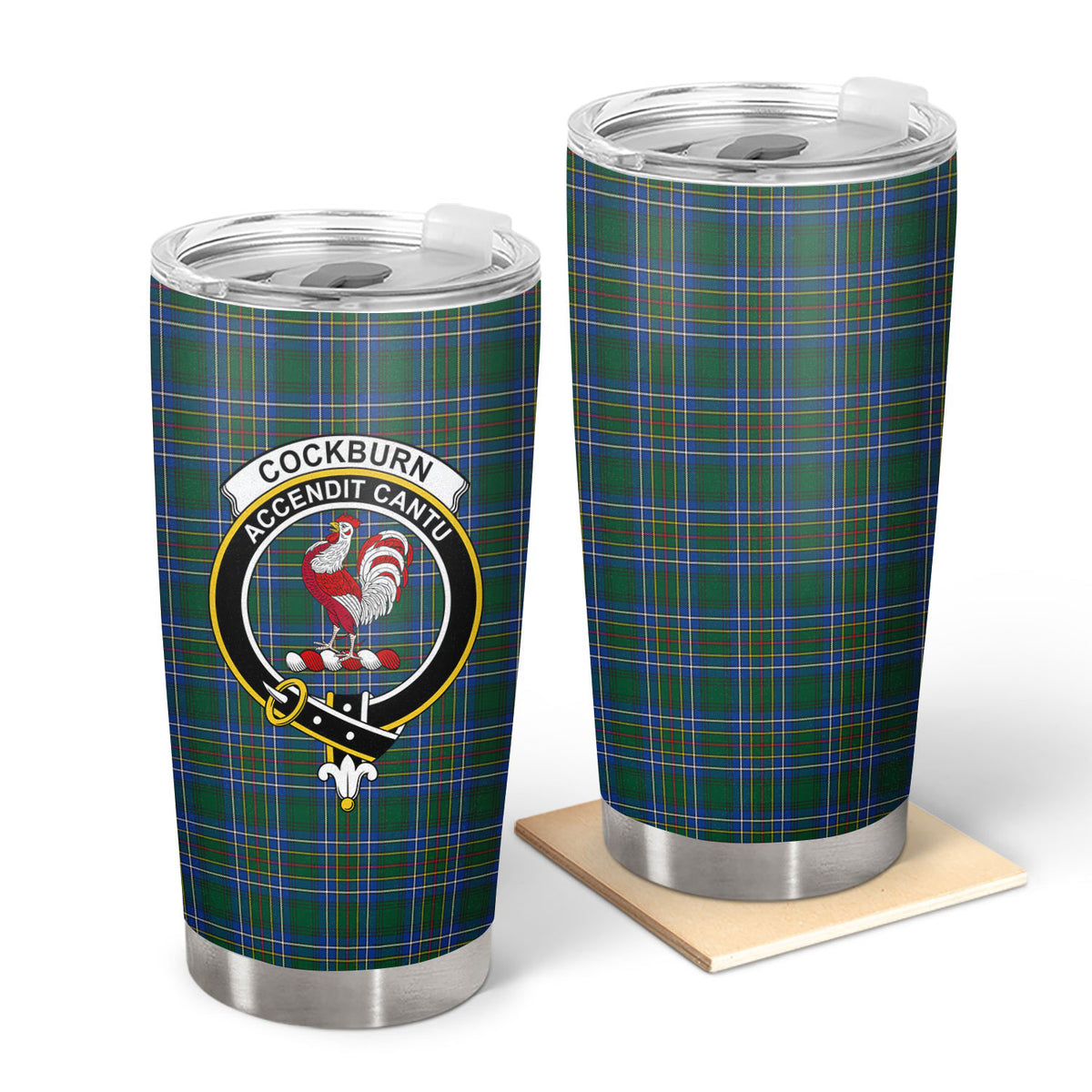 Cockburn Ancient Tartan Crest Tumbler