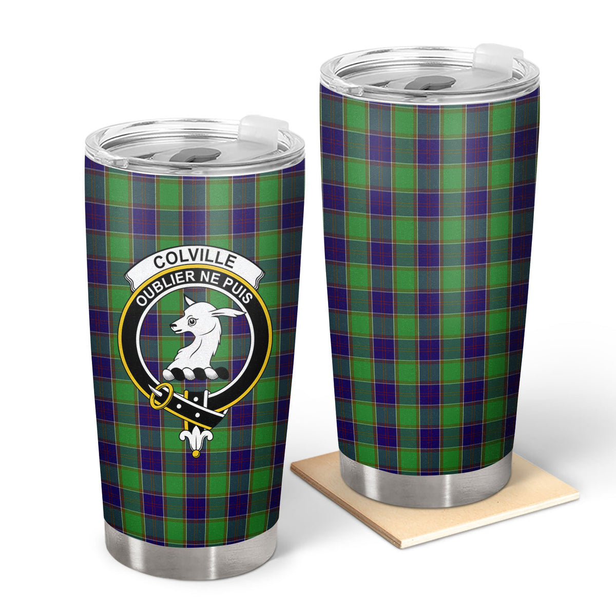 Colville Tartan Crest Tumbler