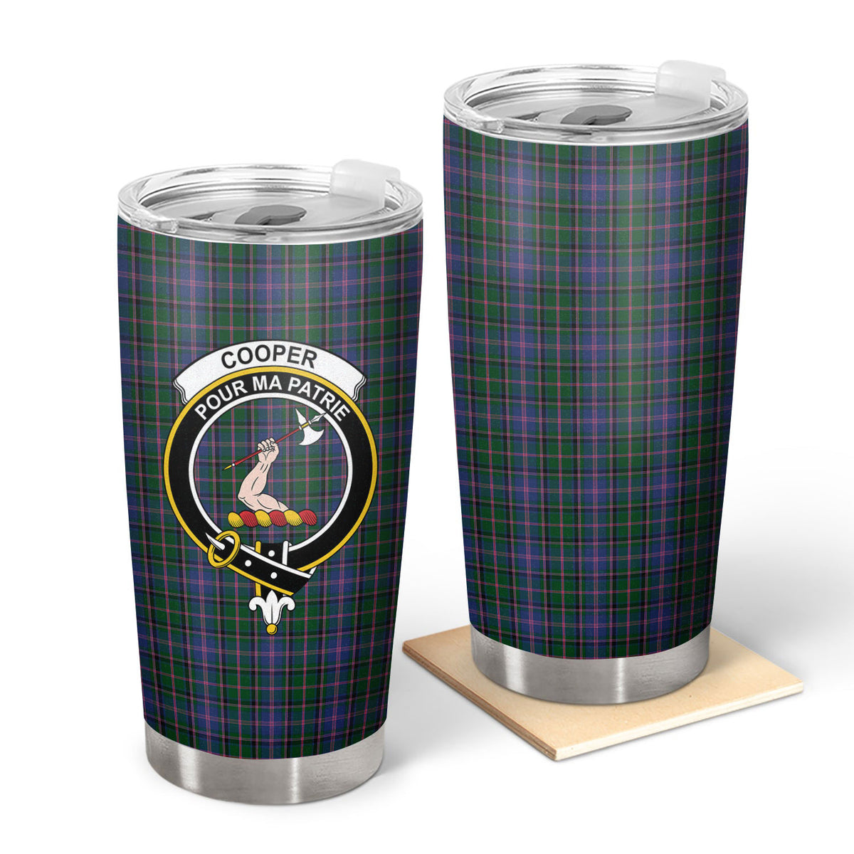 Cooper Tartan Crest Tumbler