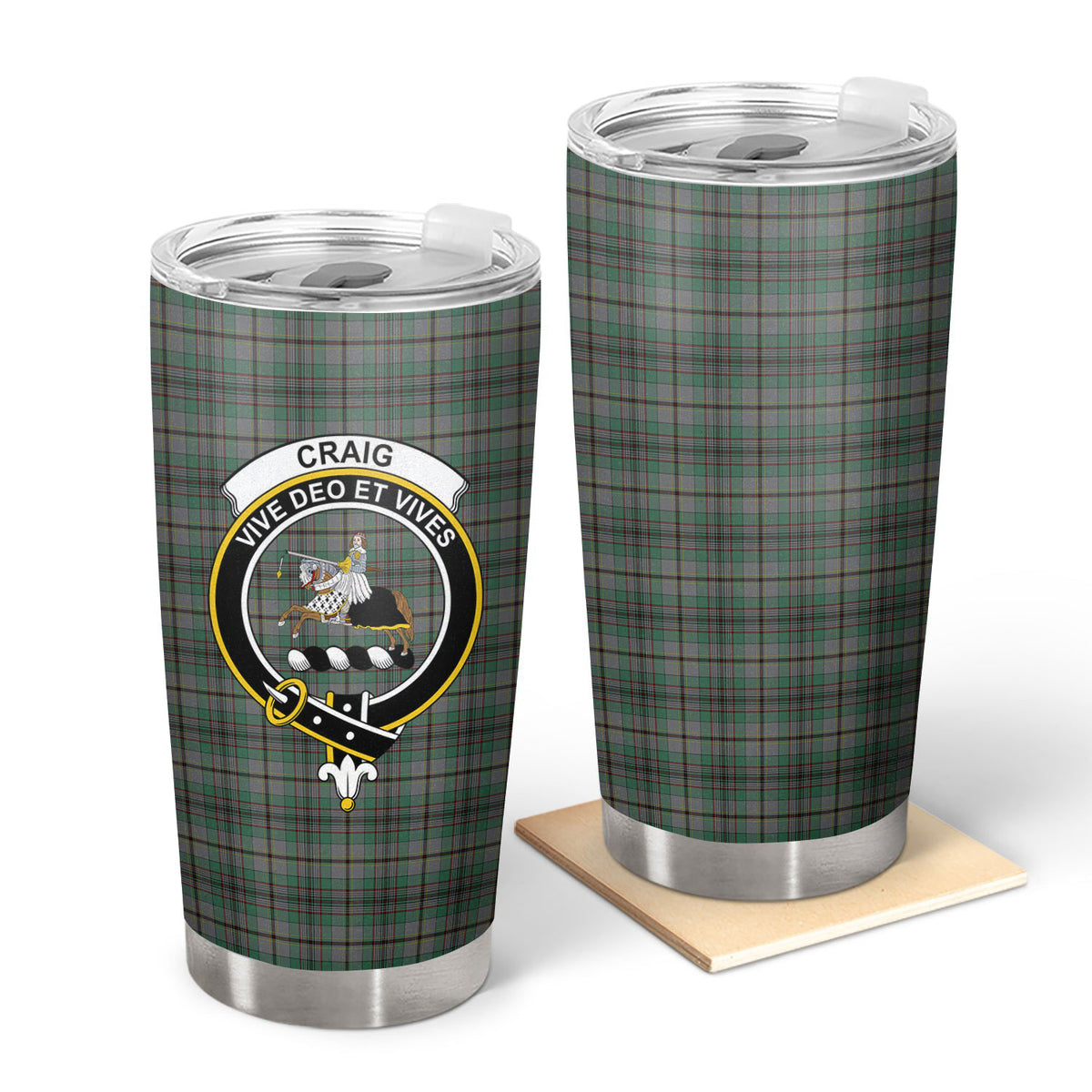 Craig Tartan Crest Tumbler