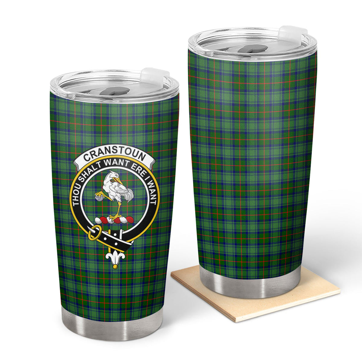 Cranstoun Tartan Crest Tumbler