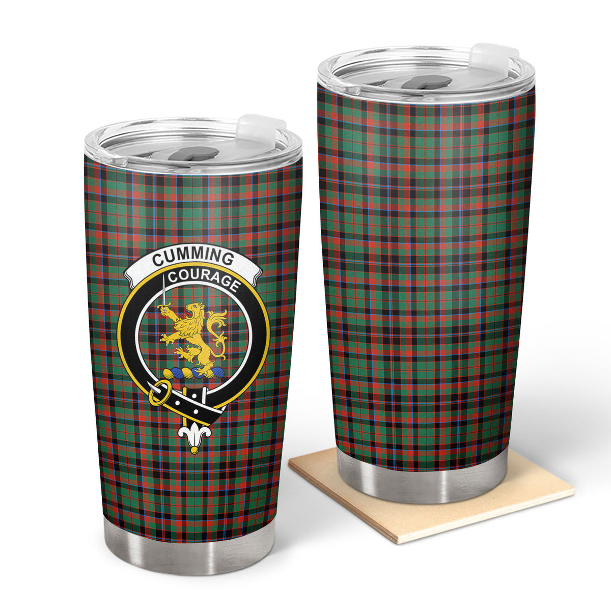 Cumming Hunting Ancient Tartan Crest Tumbler