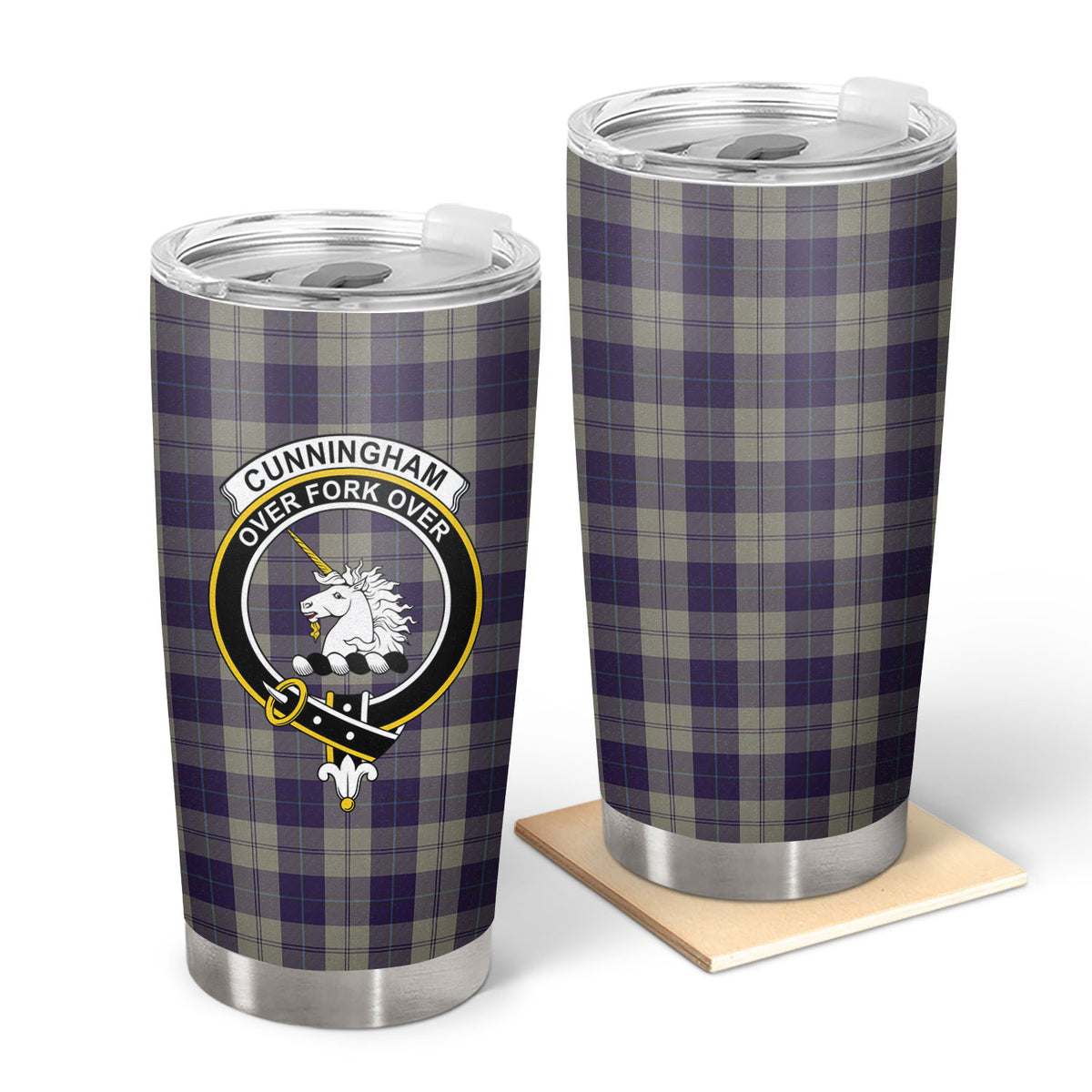 Cunningham Dress Blue Dancers Tartan Crest Tumbler