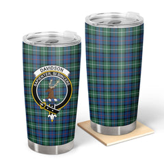 Davidson of Tulloch Tartan Crest Tumbler