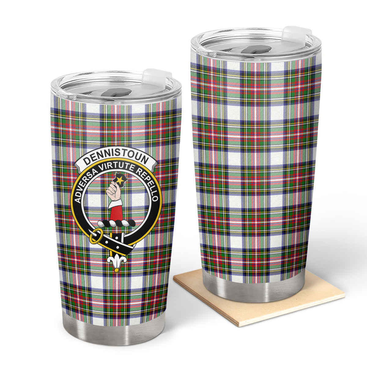 Dennistoun Tartan Crest Tumbler