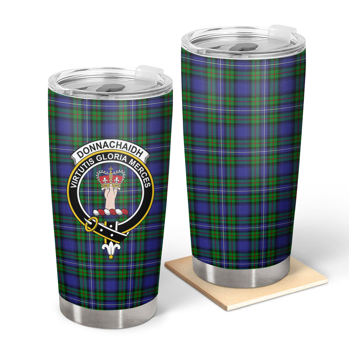 Donnachaidh Tartan Crest Tumbler