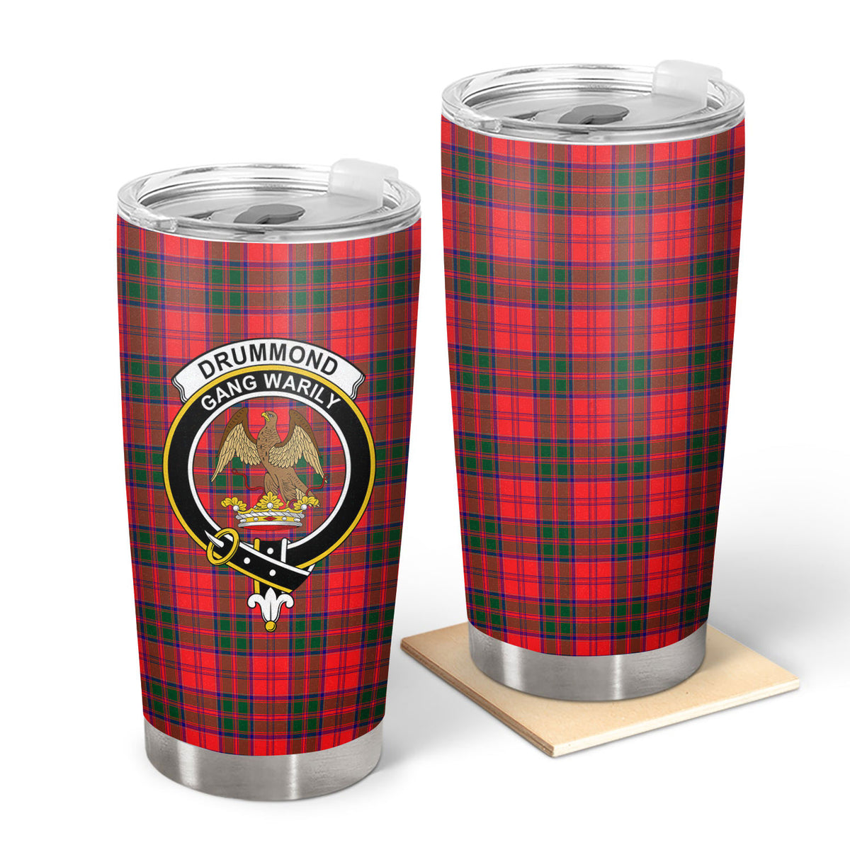 Drummond Modern Tartan Crest Tumbler