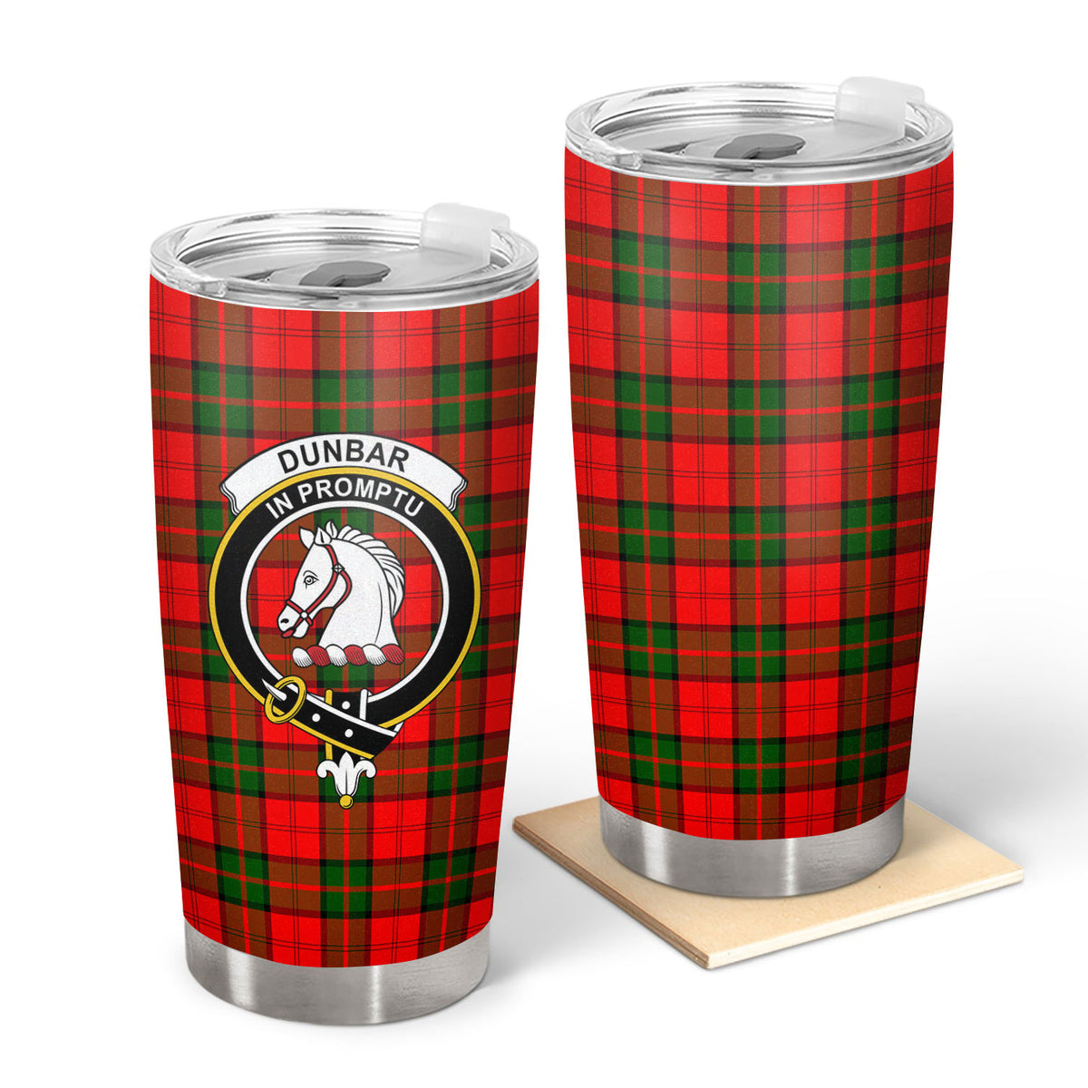 Dunbar Modern Tartan Crest Tumbler