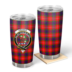 Fraser Tartan Crest Tumbler