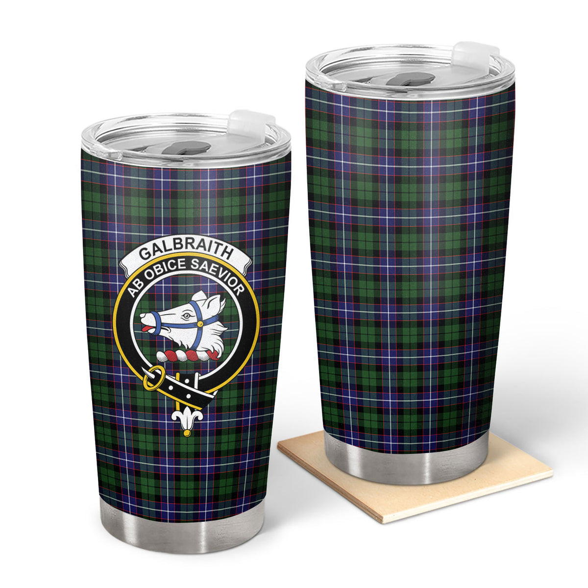 Galbraith Modern Tartan Crest Tumbler