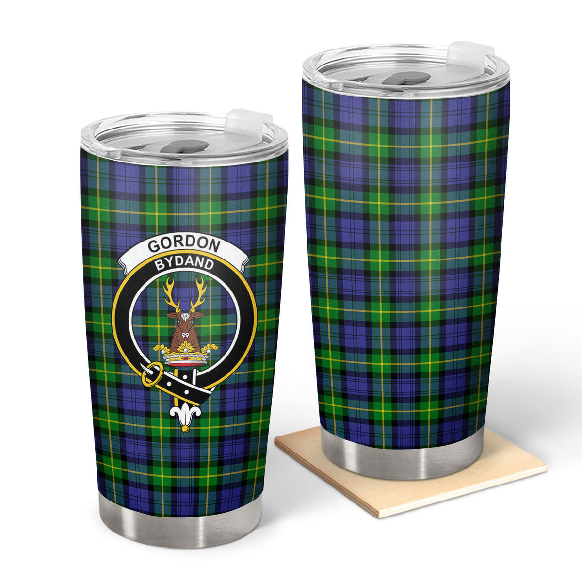 Gordon Modern Tartan Crest Tumbler