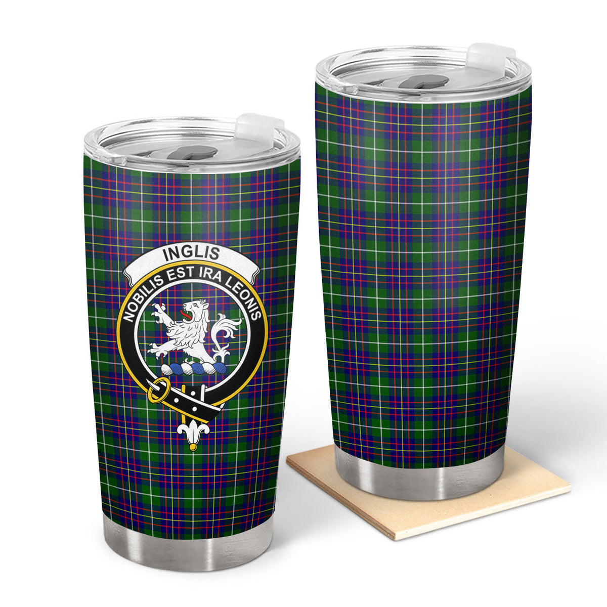 Inglis Modern Tartan Crest Tumbler