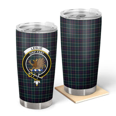 Leslie Hunting Modern Tartan Crest Tumbler