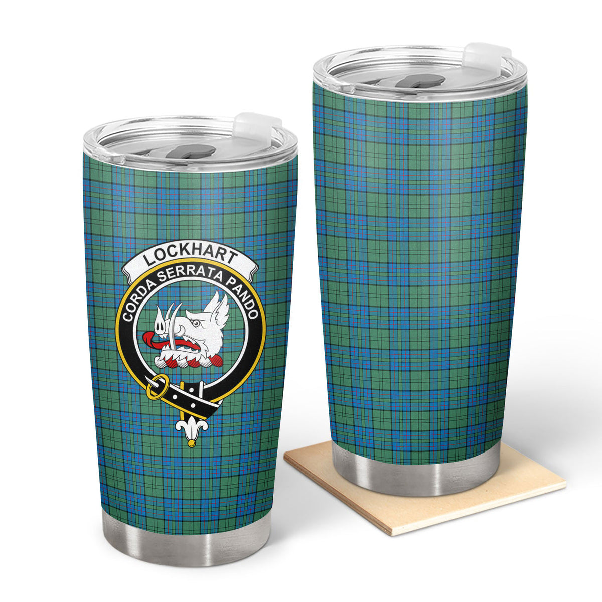 Lockhart Tartan Crest Tumbler