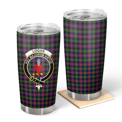 Logan Modern Tartan Crest Tumbler