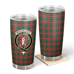 MacCulloch (McCulloch) Tartan Crest Tumbler