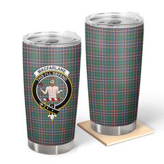 MacFarlane Hunting Ancient Tartan Crest Tumbler