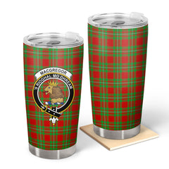 MacGregor Modern Tartan Crest Tumbler