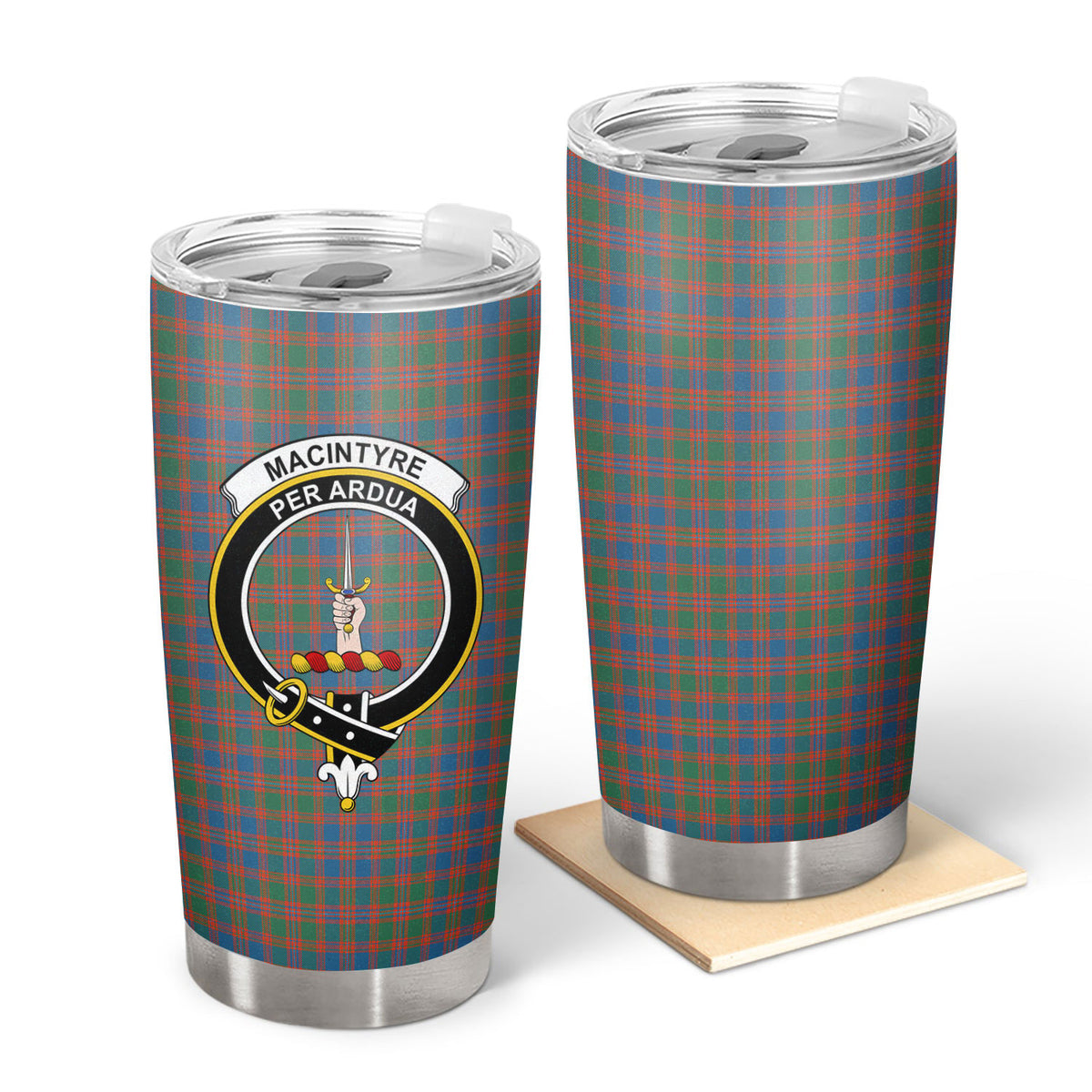 MacIntyre Ancient Tartan Crest Tumbler