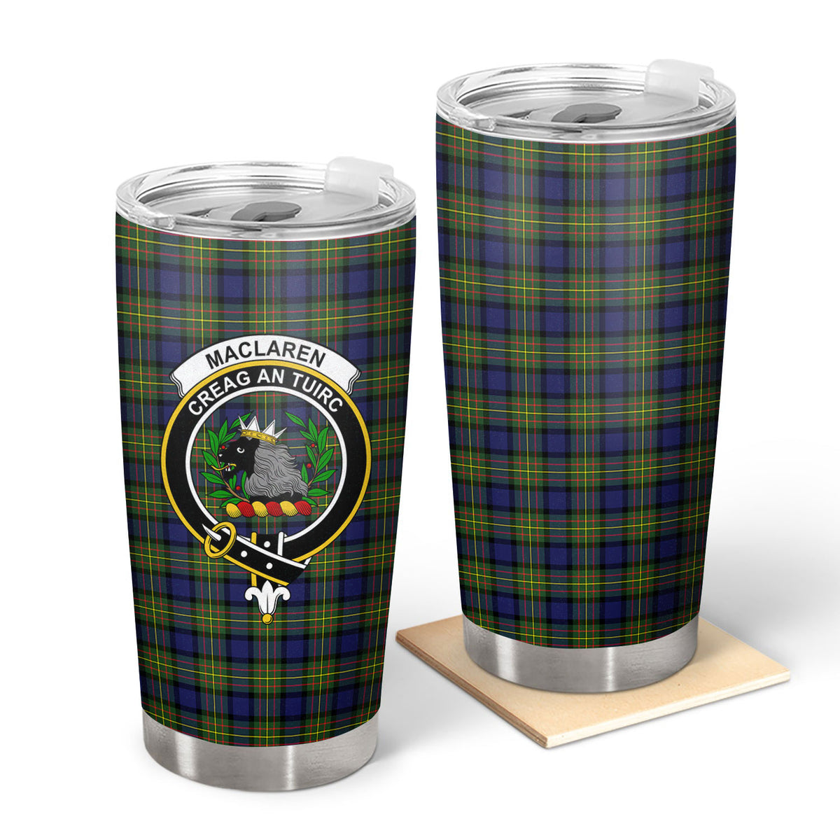 MacLaren Modern Tartan Crest Tumbler