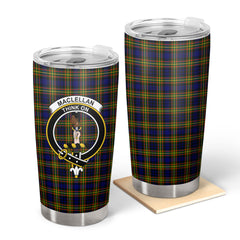 MacLellan Modern Tartan Crest Tumbler