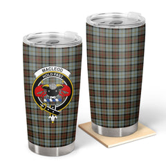 MacLeod of Harris Weathered Tartan Crest Tumbler