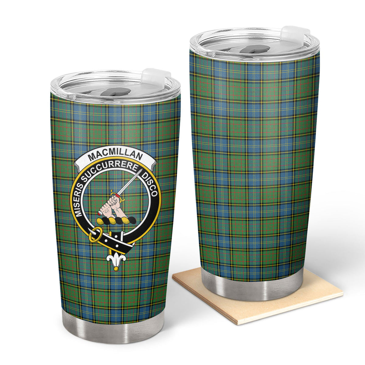 MacMillan Hunting Ancient Tartan Crest Tumbler