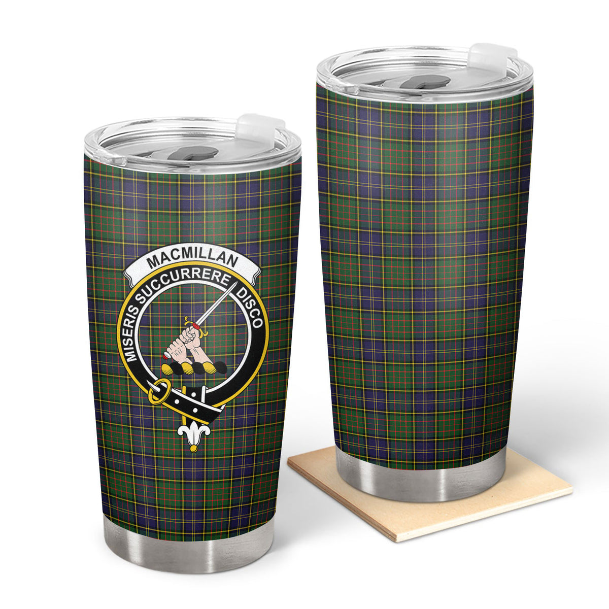 MacMillan Hunting Modern Tartan Crest Tumbler