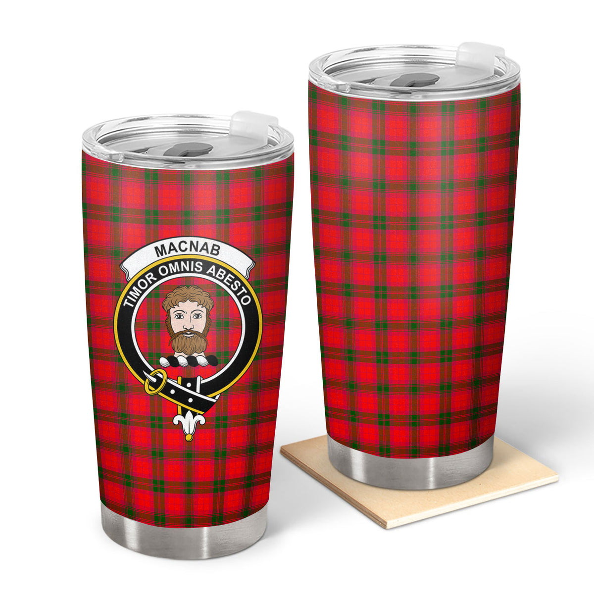 MacNab Modern Tartan Crest Tumbler