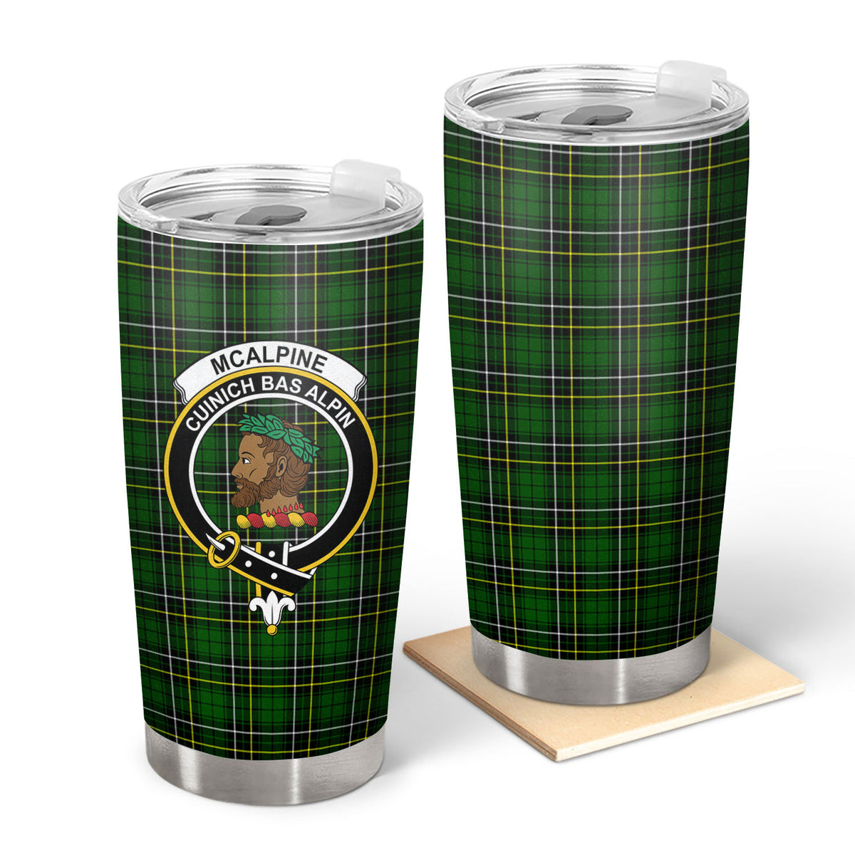 McAlpine Modern Tartan Crest Tumbler