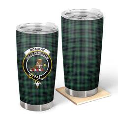 McAulay Hunting Ancient Tartan Crest Tumbler