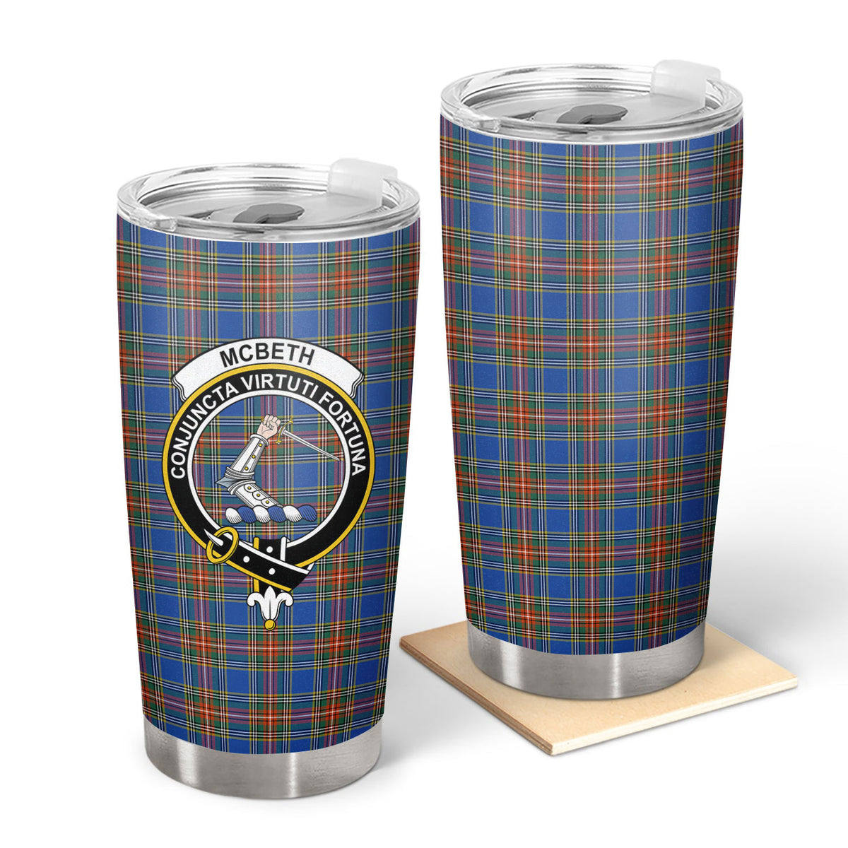 McBeth Ancient Tartan Crest Tumbler