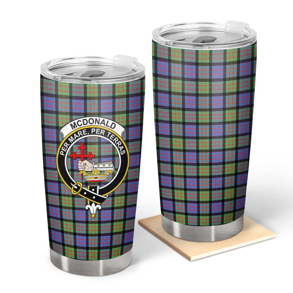 McDonald Ancient Tartan Crest Tumbler