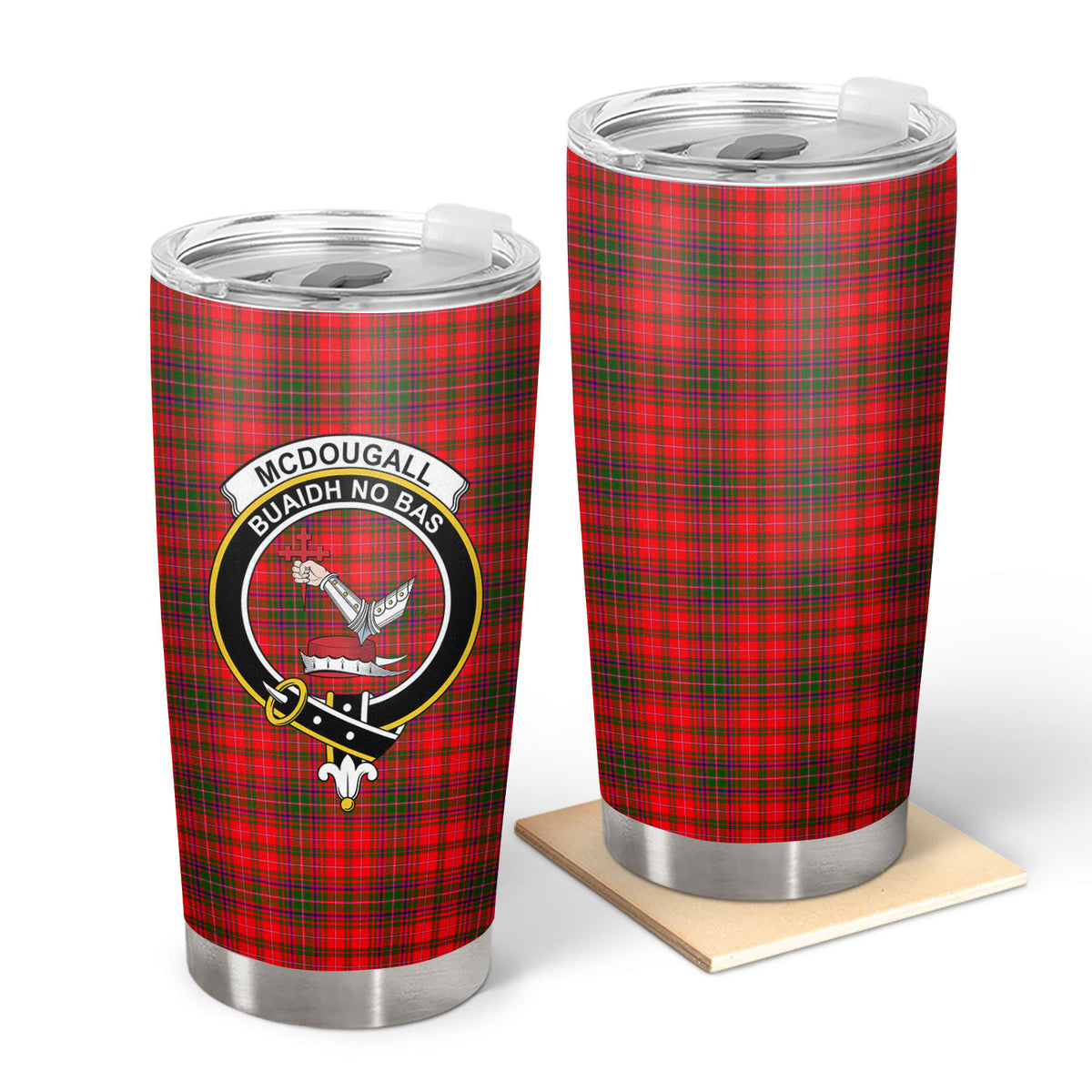 McDougall Modern Tartan Crest Tumbler