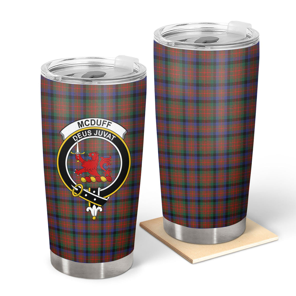 McDuff Hunting Modern Tartan Crest Tumbler