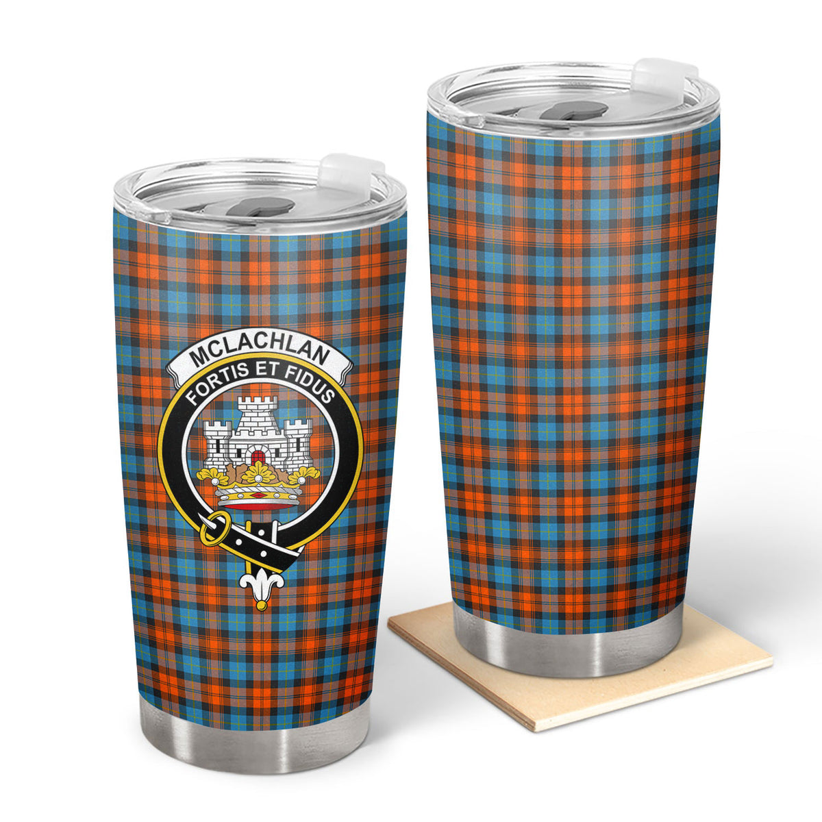 McLachlan Ancient Tartan Crest Tumbler