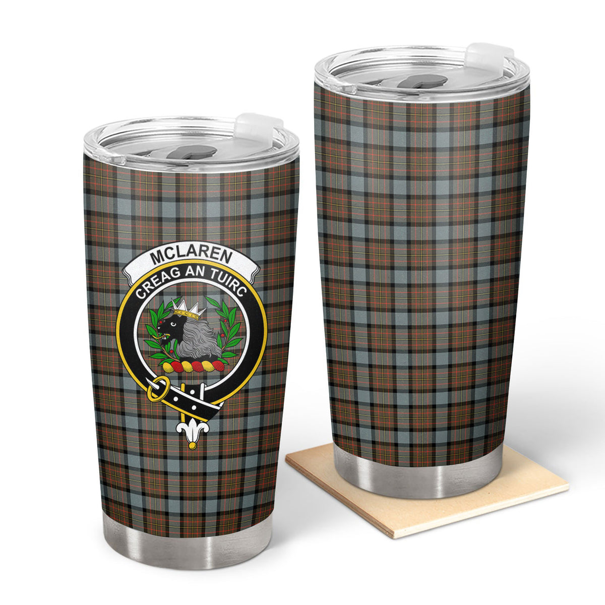 McLaren Weathered Tartan Crest Tumbler