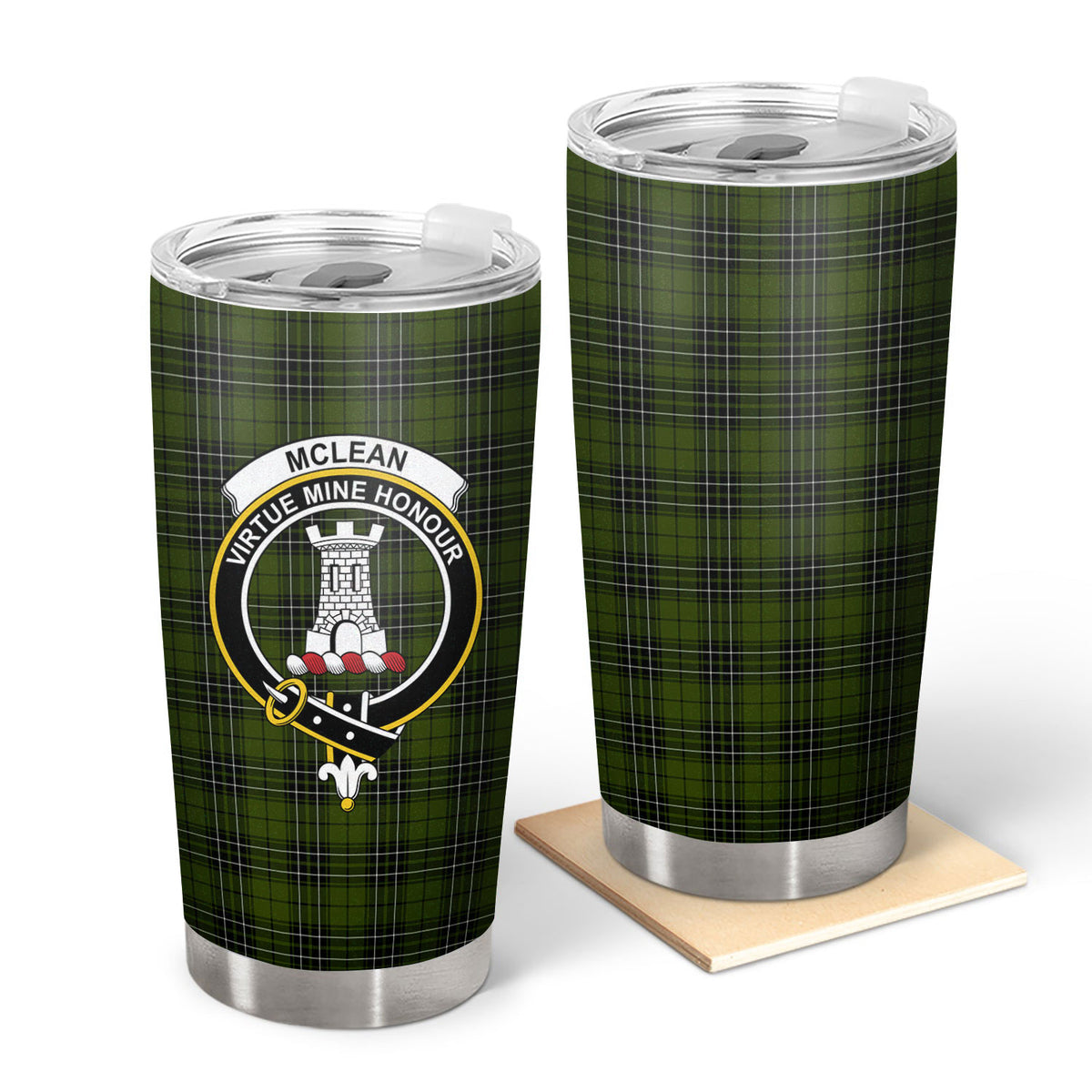 McLean Hunting Tartan Crest Tumbler