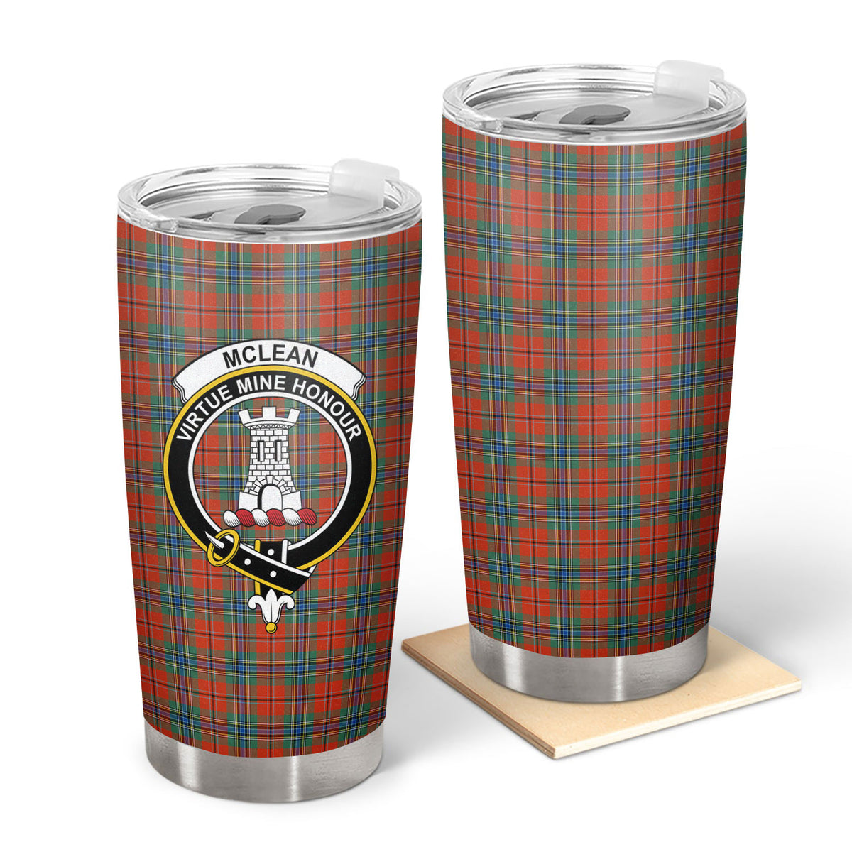 McLean of Duart Ancient Tartan Crest Tumbler