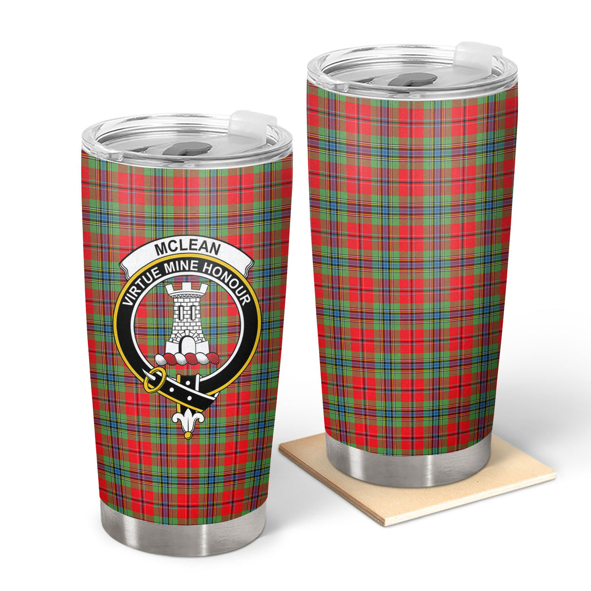 McLean of Duart Modern Tartan Crest Tumbler