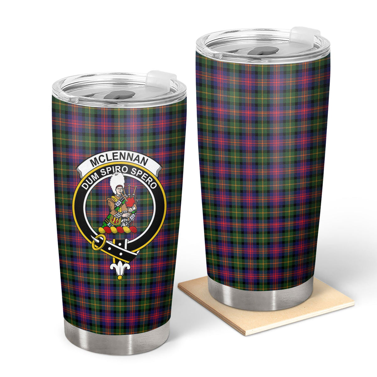 McLennan Modern Tartan Crest Tumbler