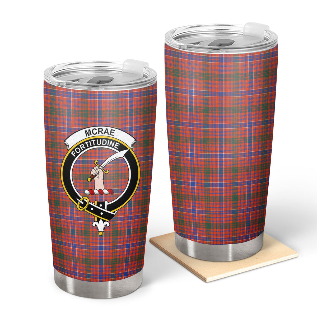 McRae Ancient Tartan Crest Tumbler