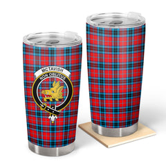 McTavish Modern Tartan Crest Tumbler