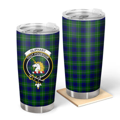 Oliphant Modern Tartan Crest Tumbler